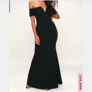 XS black Lulu's Lynne gown